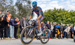 Filippo Zana participates in the Strade Bianche men's race in Siena, Tuscany, on March 7,...