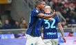 Manuel Akanji plays during the match between AC Milan and FC Internazionale in Serie A at...