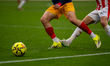 Players are in action during the LaLiga Hypermotion 2025-2026 match between FC Andorra and...
