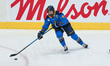Blair Turnbull #40 of the Toronto Sceptres skates on the ice and drives the puck forward a...