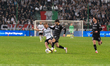 Rafal Augustyniak of Legia Warszawa and Bosko Sutalo of Cracovia are seen during the PKO B...