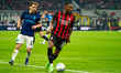 Pervis Estupinan (AC Milan) participates in the Italian championship Serie A football matc...