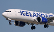 An Icelandair Boeing 737 MAX 8 lands at Barcelona-El Prat Airport in Barcelona, Spain, on...