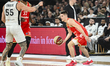 Stefan Miljenovic plays during the game between U-BT Cluj-Napoca and Crvena zvezda Meridia...