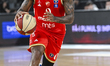 Codi Miller-McIntyre plays during the game between U-BT Cluj-Napoca and Crvena zvezda Meri...