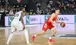 Stefan Miljenovic plays during the game between U-BT Cluj-Napoca and Crvena zvezda Meridia...