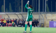 Giulia D'Antuono, goalkeeper of Malta, reacts in celebration after the 1-2 goal during the...