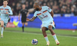Igor Thiago of Brentford controls the ball during the Emirates FA Cup Fifth Round match be...