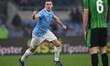 Adam Marusic of S.S. Lazio celebrates after scoring the goal to make it 2-1 during the 28t...