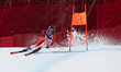 Theo Gmuer from Switzerland competes in the Men's Alpine Skiing Super-G Standing on day th...