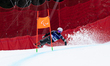 Corey Peters from New Zealand competes in the Men's Alpine Skiing Super-G Standing on day...