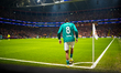 Dominik Szoboszlai of Liverpool FC prepares for a corner kick during the UEFA Champions Le...