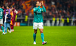 Virgil Van Dijk of Liverpool FC interacts with the fans after the UEFA Champions League 20...