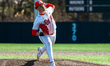 JORDAN SAVINON (2) of the Rutgers Scarlet Knights delivers a pitch during an NCAA baseball...