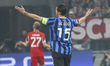 Marten De Roon plays during the UEFA Champions League last 16 first leg football match bet...