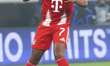 Serge Gnabry plays during the UEFA Champions League last 16 first leg football match betwe...