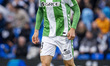 Diego Llorente of Real Betis Balompie is in action with the ball during the LaLiga EA Spor...