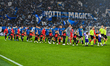 The team of Atalanta BC plays against FC Bayern Munchen at New Balance Arena in the UEFA C...