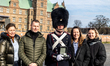 Guard Frederik Gerhardt Nielsen from Aabybro, who receives the King's Watch from King Fred...