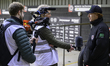 Dan Bewley is interviewed by Granada Television during the Belle Vue Aces Media Day at the...