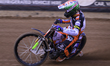 Will Cairns, a rising star rider of Belle Vue Aces, is in action during the Belle Vue Aces...