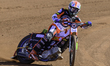 Will Cairns, a rising star rider of Belle Vue Aces, is in action during the Belle Vue Aces...