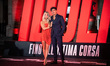 Oscar Casas and Ana Mena attend the ''Idoli'' premiere at Space Cinema Moderno Roma in Rom...