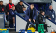 Southampton FC manager Tonda Eckert shouts animatedly during the Sky Bet Championship matc...