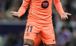 Raphinha of Barcelona plays during the UEFA Champions League Round of 16, 1st Leg match be...