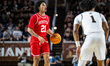 DONTE TISINGER JR. (21) of the Boston University Terriers exclaims during the 2026 Patriot...