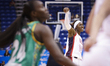 Rhyne Howard plays during the game at the 2026 FIBA World Cup Qualifying Tournament betwee...