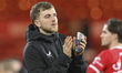 Riley McGree of Middlesbrough applauds the fans after the final whistle during the Sky Bet...
