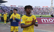 Gift Orban of Hellas Verona FC applauds the fans following the final whistle at the end of...