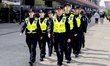 Chinese police are present during the Formula 1 China Shanghai media day at the Shanghai I...
