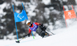 Para Alpine Skiing Wenjing ZHANG (CHN) competes in the Women's Giant Slalom on day six of...