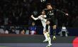 Marc Cucurella of Chelsea and Desire Doue of Paris Saint-Germain participate in the UEFA C...