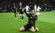 Bradley Barcola of Paris Saint-Germain celebrates after scoring a goal during the UEFA Cha...