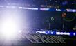 The Champions League logo appears during the UEFA Champions League round of 16 first leg f...