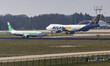 Atlas Air Boeing 747 Freighter aircraft spotted with a Transavia Low Cost Airline Boeing 7...