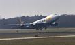 Atlas Air Boeing 747 Freighter aircraft spotted departing from Eindhoven airport and milit...