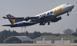 Atlas Air Boeing 747 Freighter aircraft spotted departing from Eindhoven airport and milit...