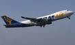 Atlas Air Boeing 747 Freighter aircraft spotted departing from Eindhoven airport and milit...