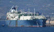 The Greek-flagged LNG tanker Maran Gas Pericles unloads liquefied natural gas from the Sab...