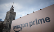 A large Amazon Prime advertiesement billboard is seen in Warsaw, Poland on 12 March, 2026....