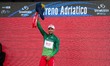Diego Pablo Sevilla of Spain and Team Polti VisitMalta celebrates on the podium as the Gre...