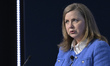 US Federal Reserve Board Vice Chair for supervision Michelle W. Bowman speaks about a comp...