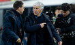 Gian Piero Gasperini Head Coach of AS Roma gestures at the end of the UEFA Europa League 2...
