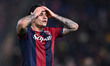 Santiago Castro of Bologna F.C. is in action during the UEFA Europa League Round of 16 fir...