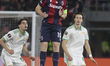 Federico Bernardeschi of Bologna FC heads the ball during the Bologna FC vs AS Roma, Europ...