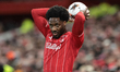 Ola Aina of Nottingham Forest takes a throw-in during the UEFA Europa League Last 16 match...